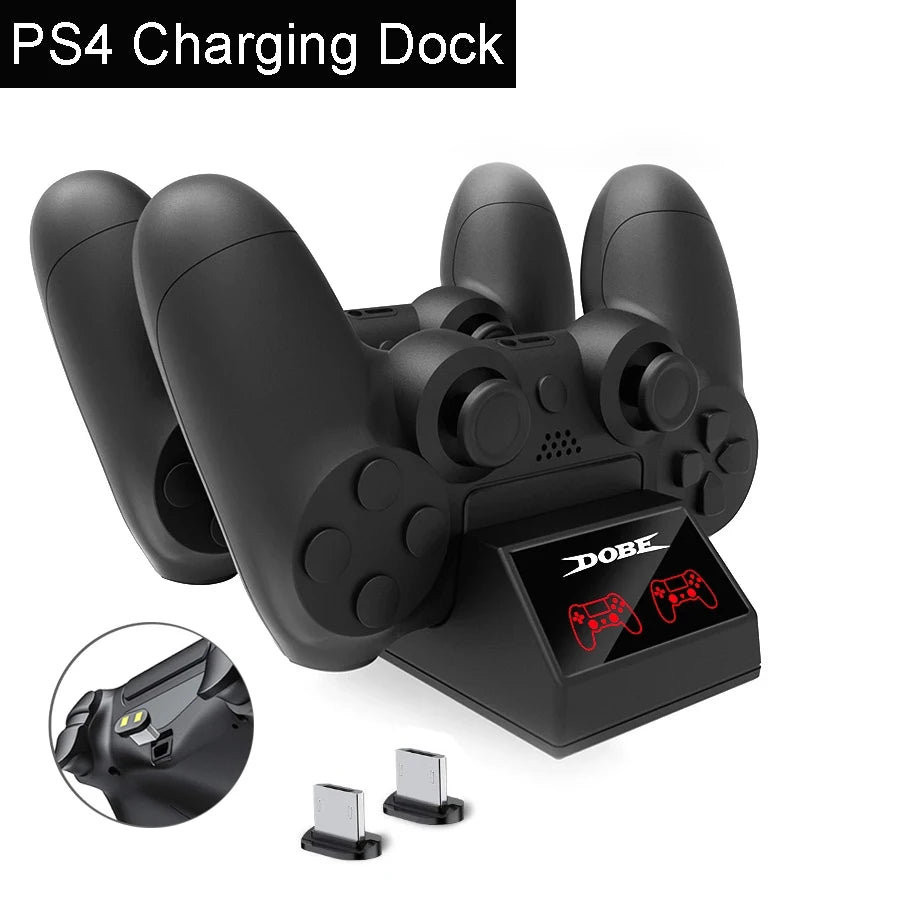 Station de recharge double pour manettes PS4