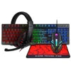 TF800 Four-piece Gaming 104 Keys Keyboard 4-color Breathing Light Mouse Gaming Headset Anti-slip Mouse Pad