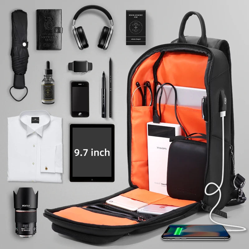 FENRUIEN 2023 Fashion Outdoor Cross Bag Sport Men Small Single Shoulder Travel Sling Designer Messenger Bag Mochila De Viaje