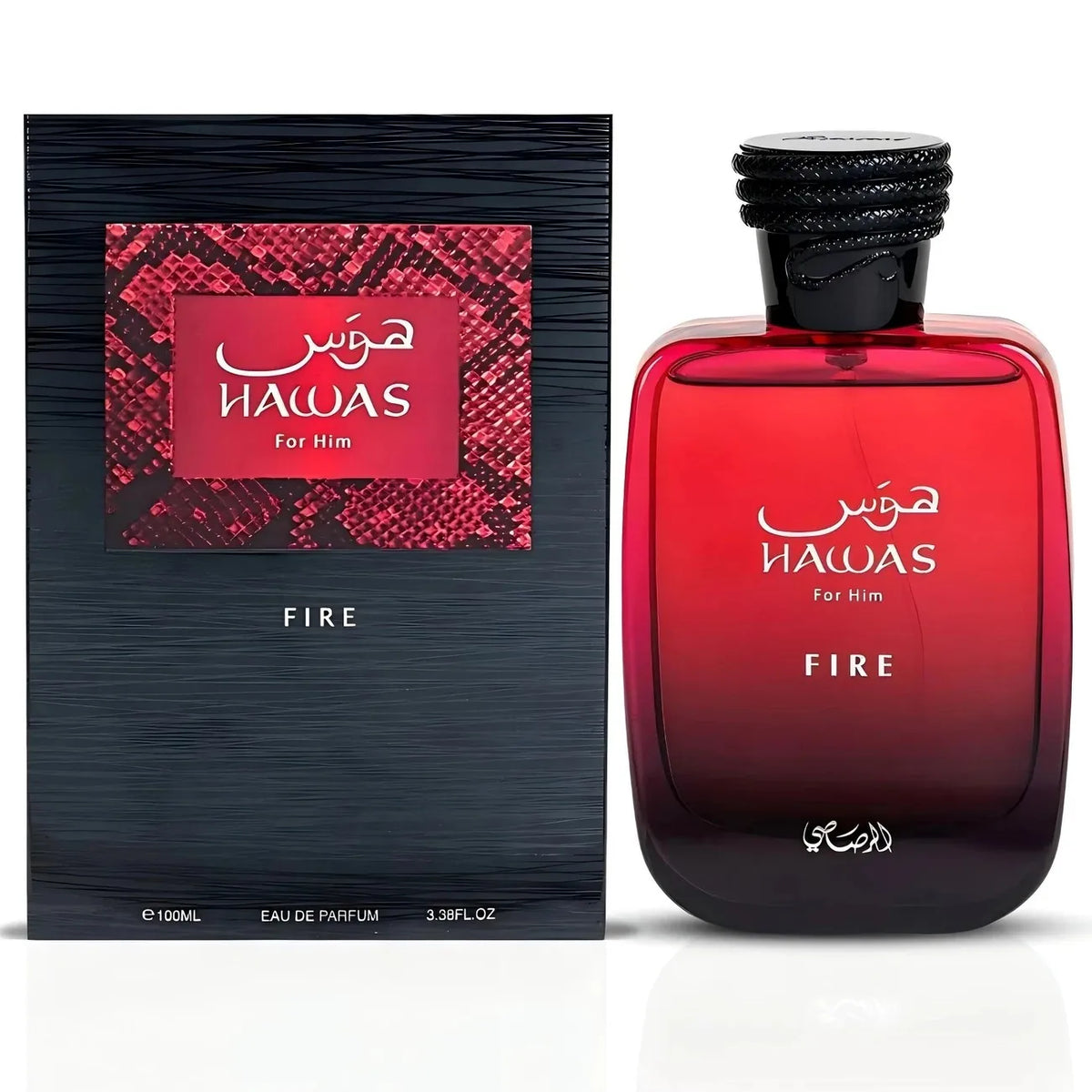 Hawas Eau De Parfum Spray for Men, 3.4 Ounce, Sophisticated Design, Premium Quality Scent, Signature Scent