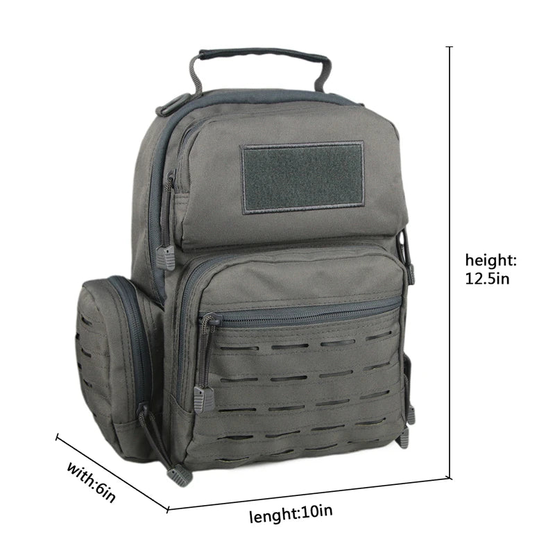 Tactical Sling Bags for Men American Warehouse Laser Cut Gray Tactical Sling Shoulder Bag Waterproof Sport Hiking Outdoor