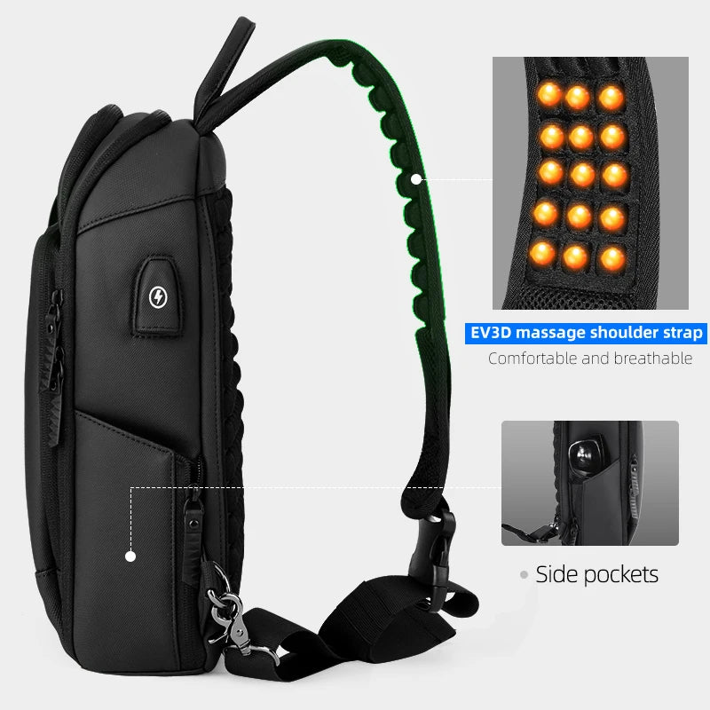 FENRUIEN 2023 Fashion Outdoor Cross Bag Sport Men Small Single Shoulder Travel Sling Designer Messenger Bag Mochila De Viaje