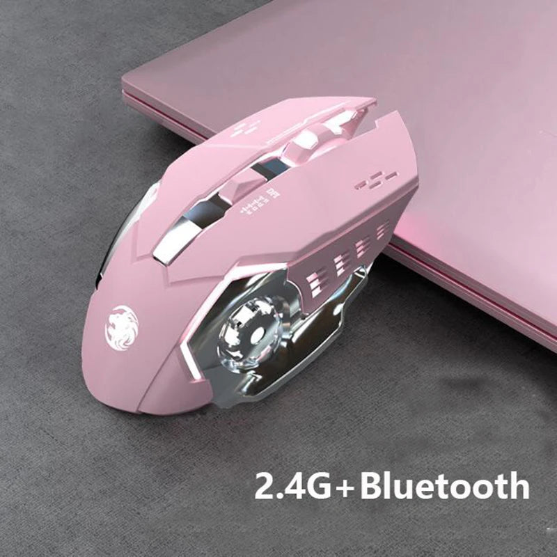 Ergonomic 7-Keys Gaming Mouse LED Backlit Rechargeable 2.4G Wireless Mute 3D Right-handed Mouse for Computer Laptop IOS Android