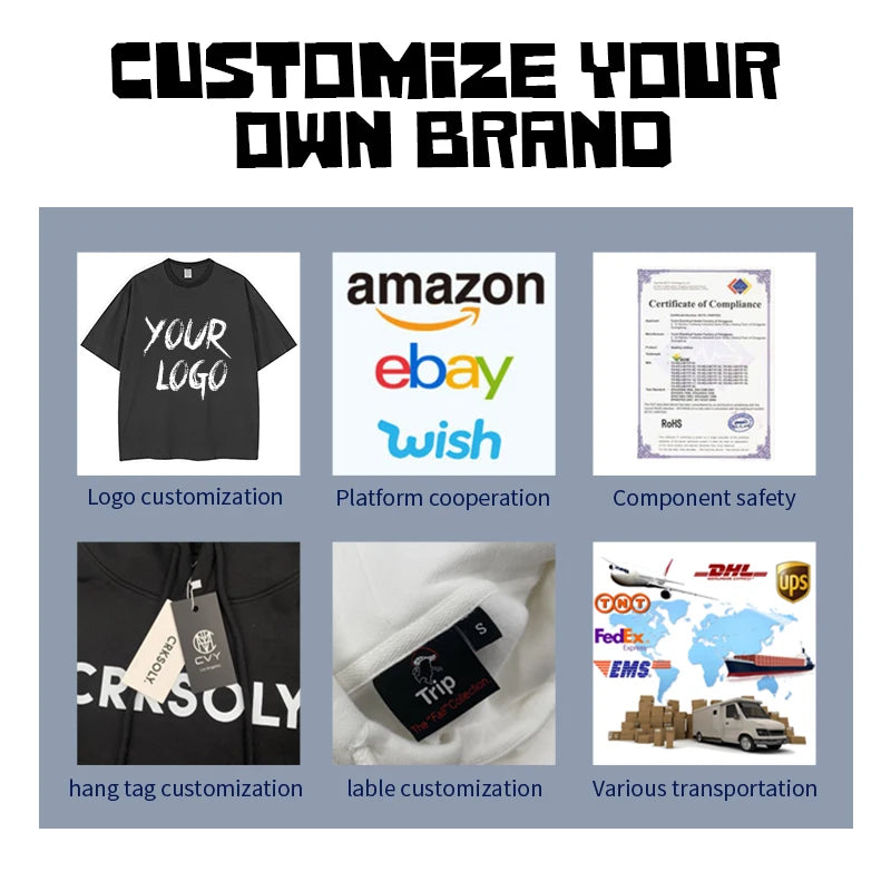 100% Cotton Oversize Custom logo Design Heavyweight 500 Gsm Embroidery Hoodie  Men's Hoodies & Sweatshirts