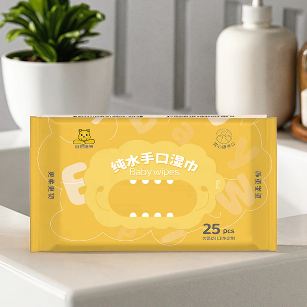 80 Count Disposable Kids Mouth Hand Baby Wet Wipes Biodegradable Organic Factory Direct Supply Hypoallergenic and Sensitive Skin