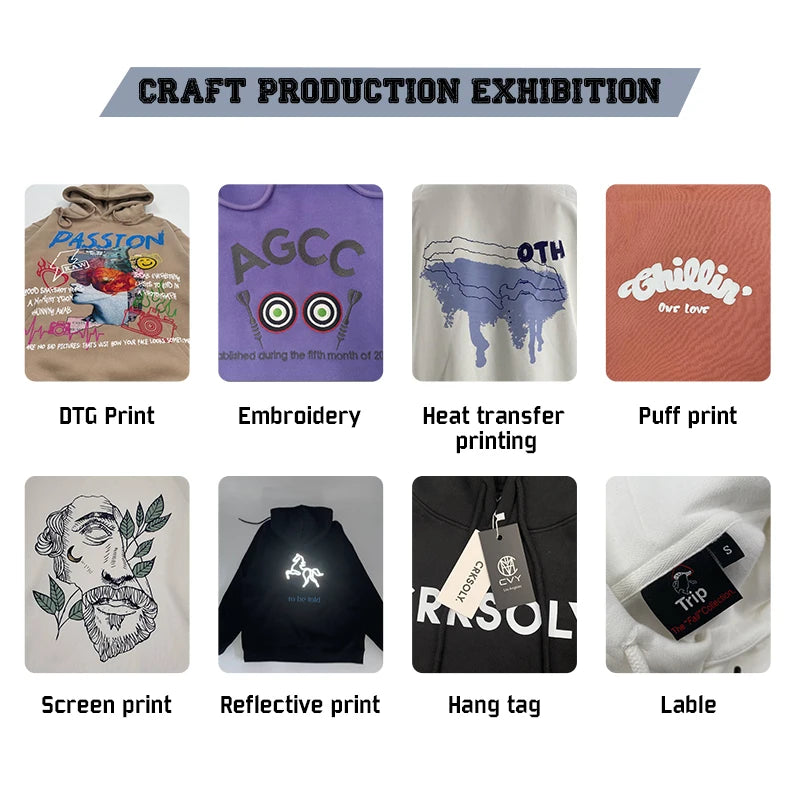 100% Cotton Oversize Custom logo Design Heavyweight 500 Gsm Embroidery Hoodie  Men's Hoodies & Sweatshirts