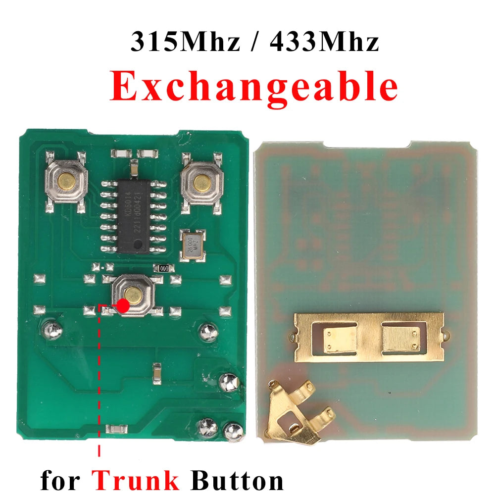 jingyuqin 25pcs 2/3/4BTN Car Key 315/433MHZ For Ford Escape Explorer Keyless Entry Remote Control Car Key Clicker Transmitter