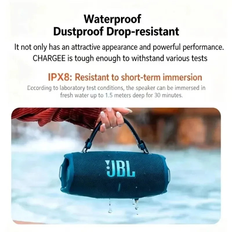 JBL CHARGE6 Portable Bluetooth Speaker IP68 Waterproof Dustproof Wireless Speaker Built-in Powerbank For Outdoor Beach Camping
