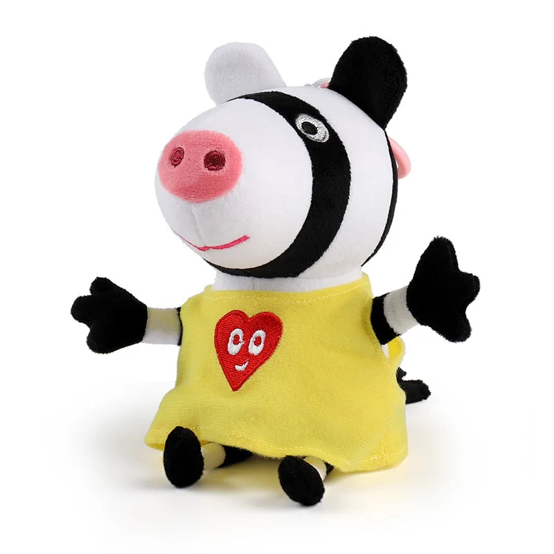 100% Genuine Peppa Pig 12-19cm Peppa George Evie Plush Toy Evy Cartoon Stuffed Animals Doll Children Birthday Christmas Gift