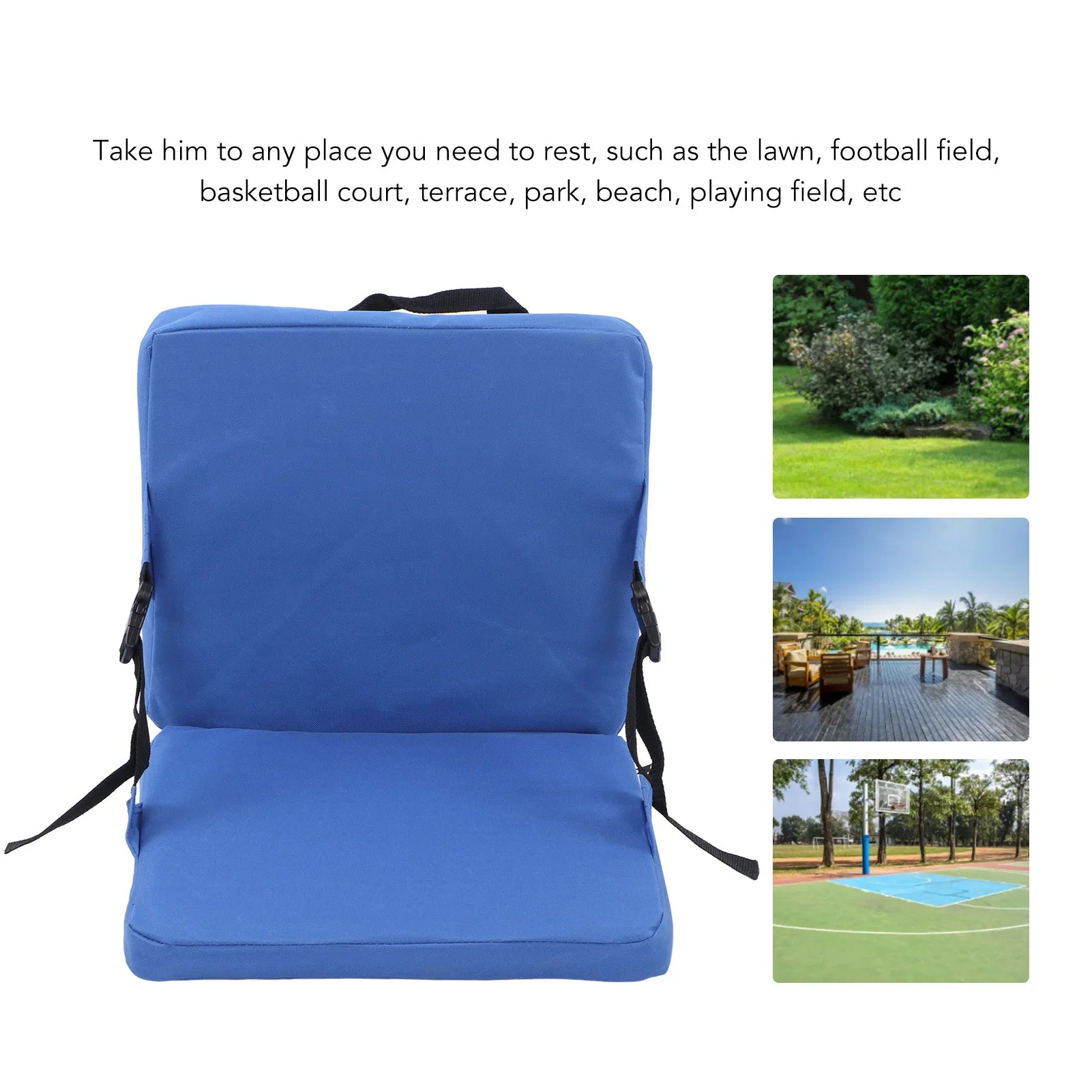 Folding Stadium Seat Anti Dirt Thickened Outdoor Seat Cushion Reinforcement Treatment Portable For Football Field For Terrace