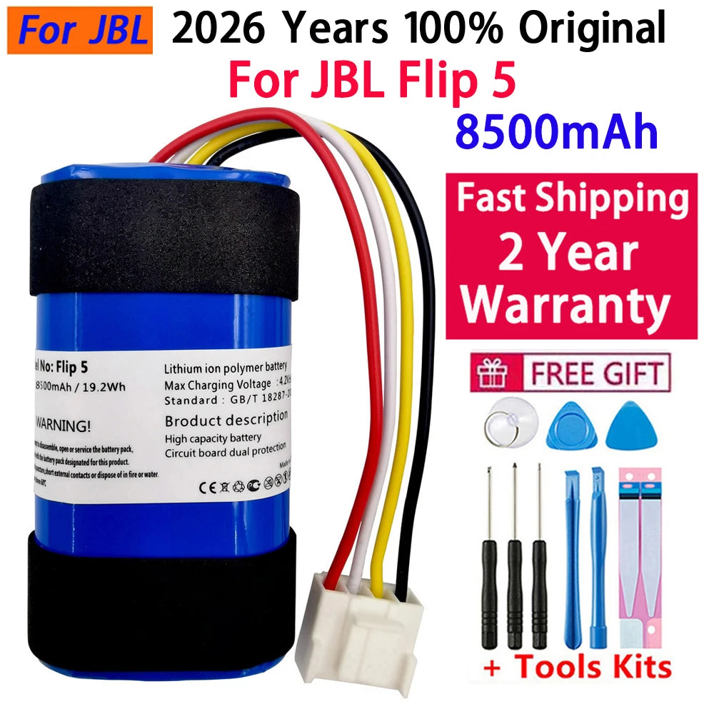 2026 Years 100% Original Speaker Battery For JBL Flip 1 2 3 4 5 6 For JBL Flip4 Flip5 Flip6 GSP872693 01 Battery Fast Shipping