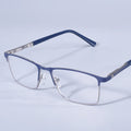 Anti Blue Light Men Reading Glasses Metal Full Frame Business Eyeglasses For Men Square Double Color Reading Eyewear +100+150