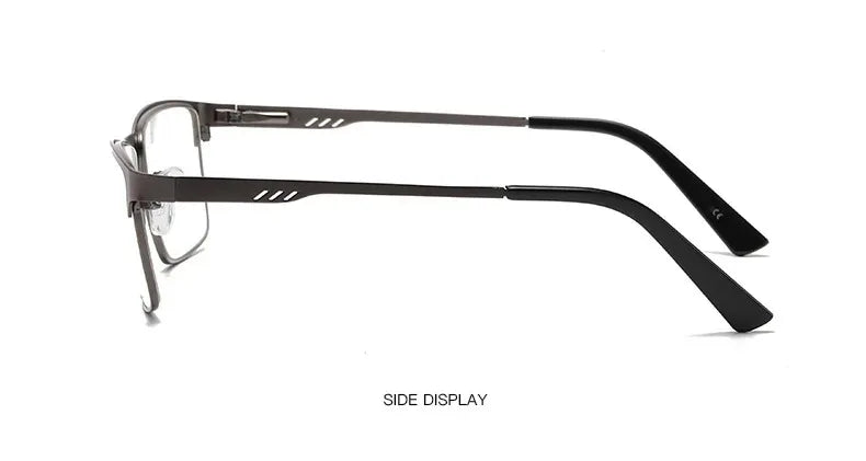 Blue light Blocking Reading Glasses For Men Metal Big Frame Readers Magnifier Presbyopia Lens Eyewear Diopter +0.75~4.0