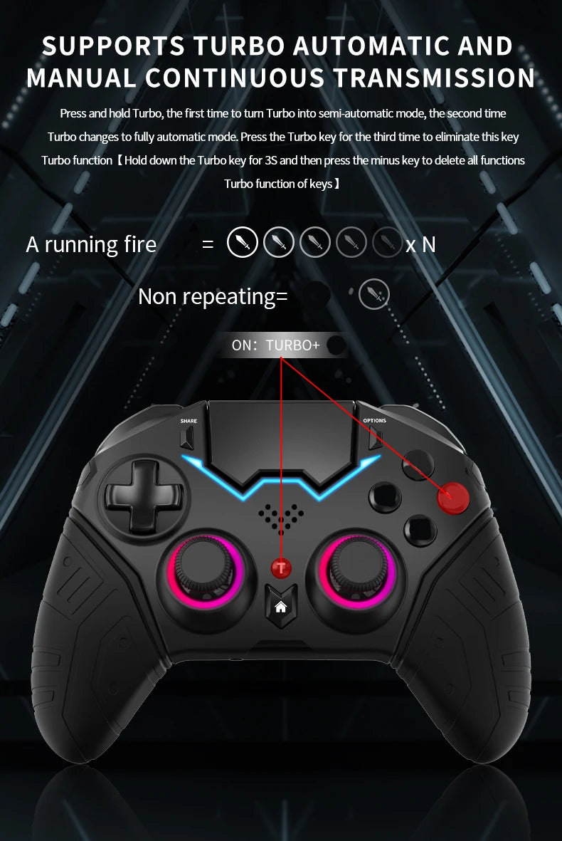 Wireless Controller For PS4 PS3 PS Playstation 4 3 Mobile Phone PC Android TV Control Bluetooth Gamepad Game Pad Joystick Gaming