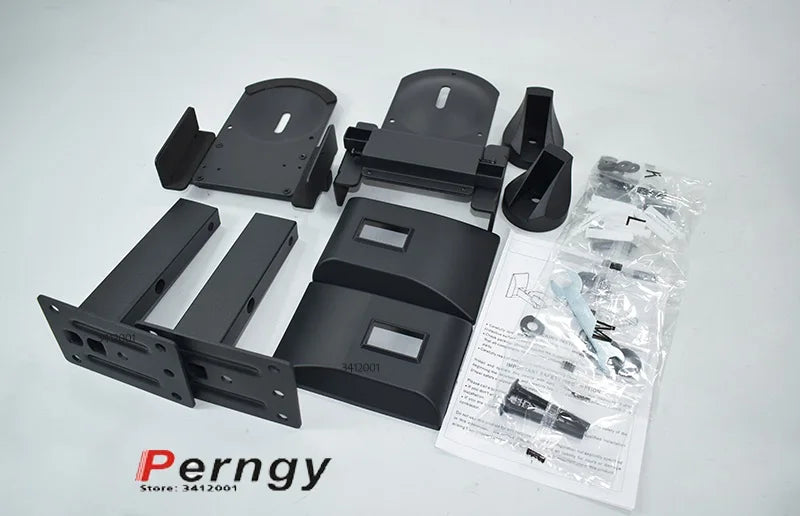 1 Pair=2pcs SW-70 Popular Steel Speaker Wall Mount Bracket Clamp Width Adjustable Rotate All Direction Tilt 25kg Load