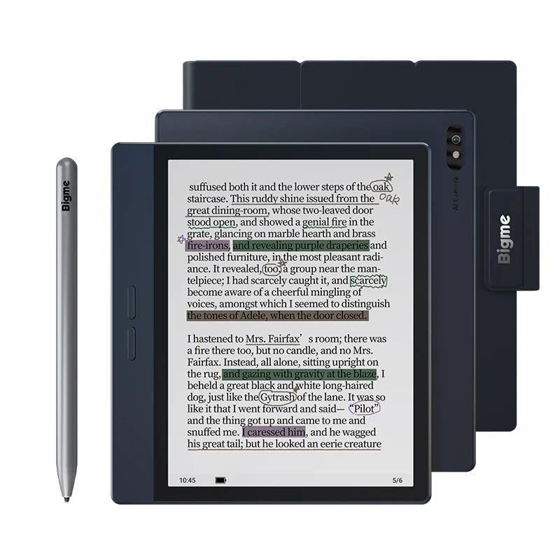 Bigme 7'' Electronic Book B7, Color E-Ink E-Book Reader, 300PPI, 8+128GB, Android14 Open System, E-Reader Tablet with 4G Calling