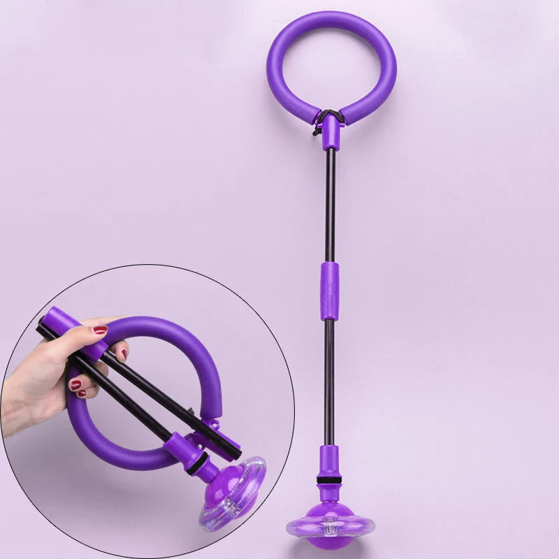 Outdoor Fitness Jump Rope Swing Flash Wheel - Family Reaction Training & Exercise for Strength & Agility,Foldable and Portable