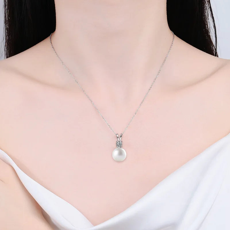 925 Sterling Silver Necklace Zircom for Women 18k Gold Plated Jewelry Pendant Birthday Party Gift Jewelry Gift New N47853