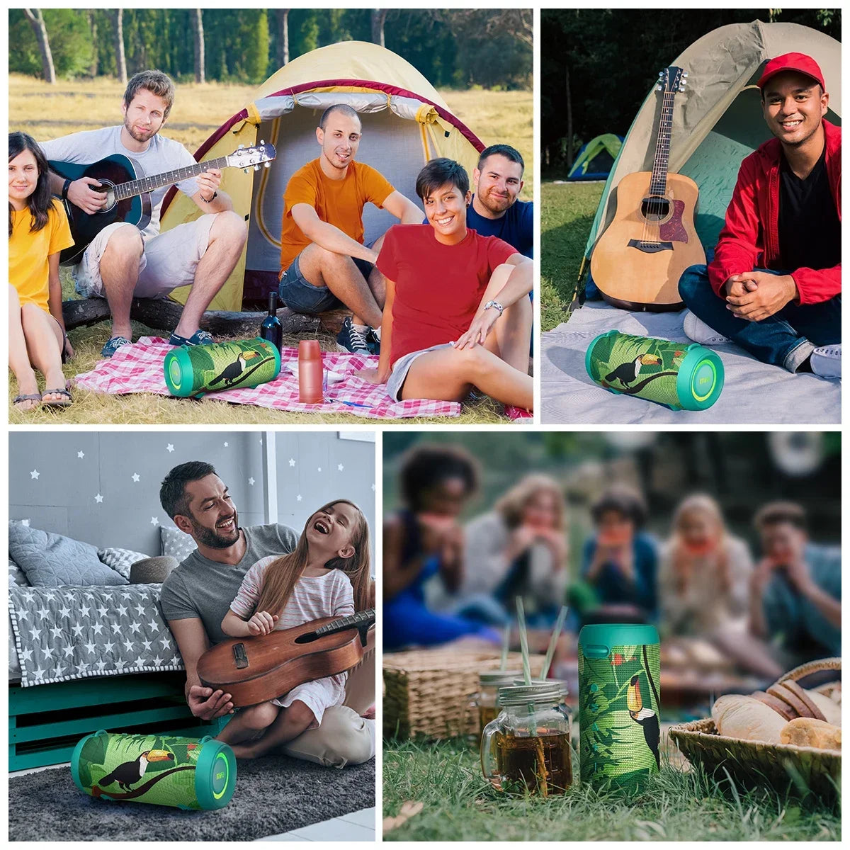 MIFA 60W Wireless Bluetooth Speaker, Class-D Power Amp, Super Bass, Rugged Portable Speaker for Camping, Party, Travel & Indoor
