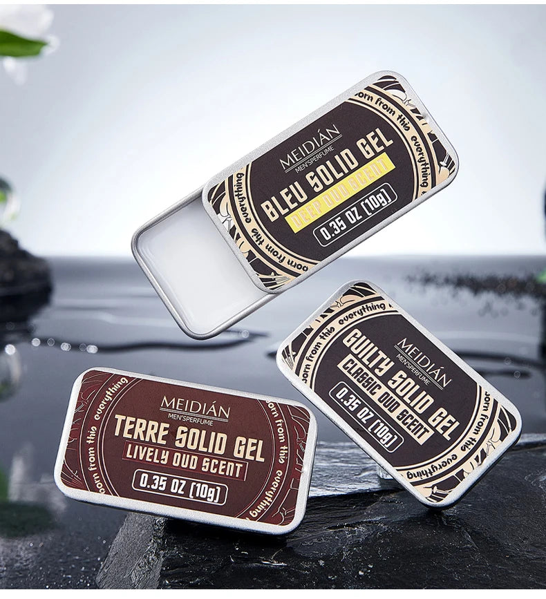 Perfume Set, Which Can Be Applied on the Wrist and Neck, Fresh Smell, Men's and Women's Portable Refreshing Solid Perfume