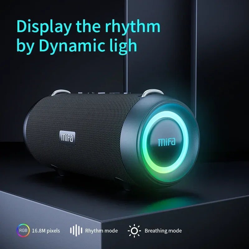 Mifa A90 Bluetooth Speaker 60W Output Power Bluetooth Speaker with Class D Amplifier Excellent Bass Performance Camping Speaker