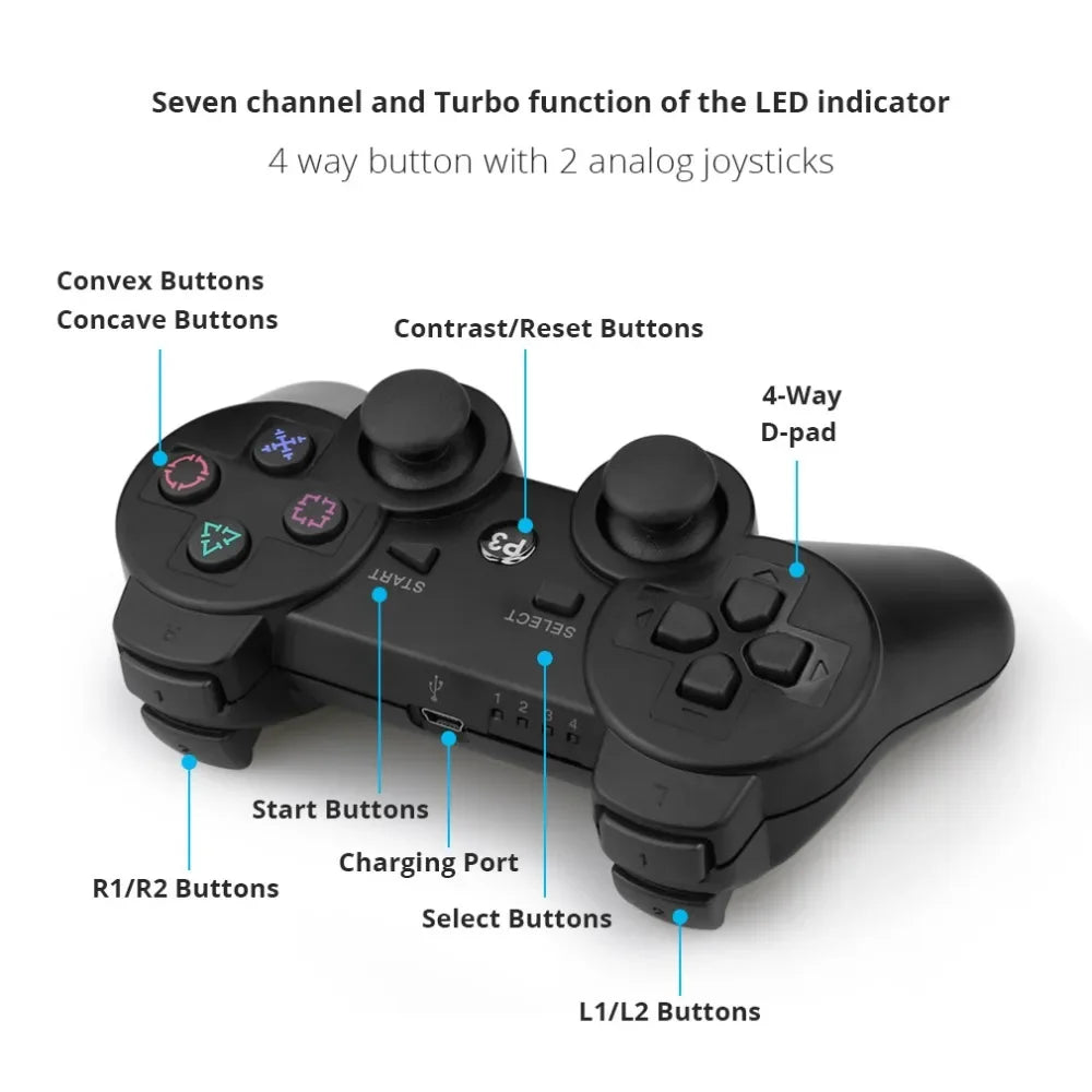 Controller Support Bluetooth For PC Playstation 3 Joypad Wireless Gamepad for Play Station 3 Joystick Console for PS3 Controler