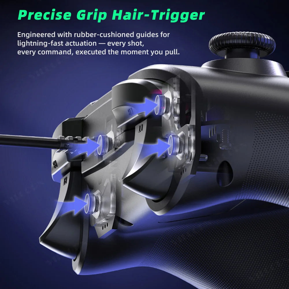 Wired Gaming Controller for PS4 Console PC Controls-No Lag. No Drops Dual Vibration Gamepad for Switch, iOS, Android