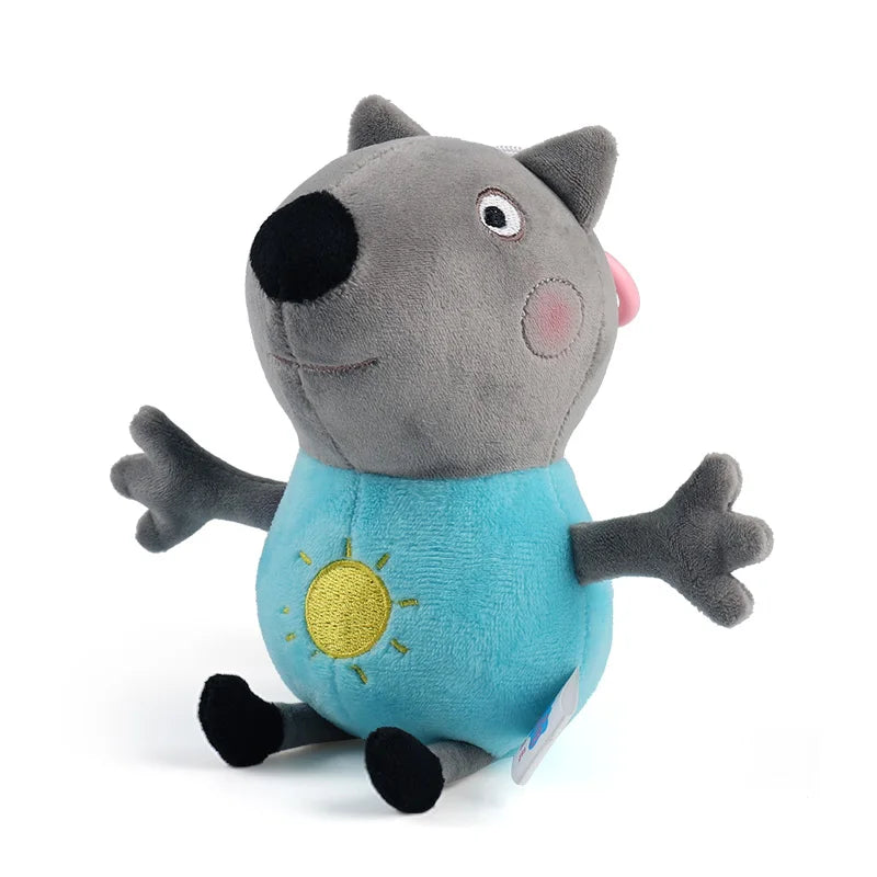 100% Genuine Peppa Pig 12-19cm Peppa George Evie Plush Toy Evy Cartoon Stuffed Animals Doll Children Birthday Christmas Gift