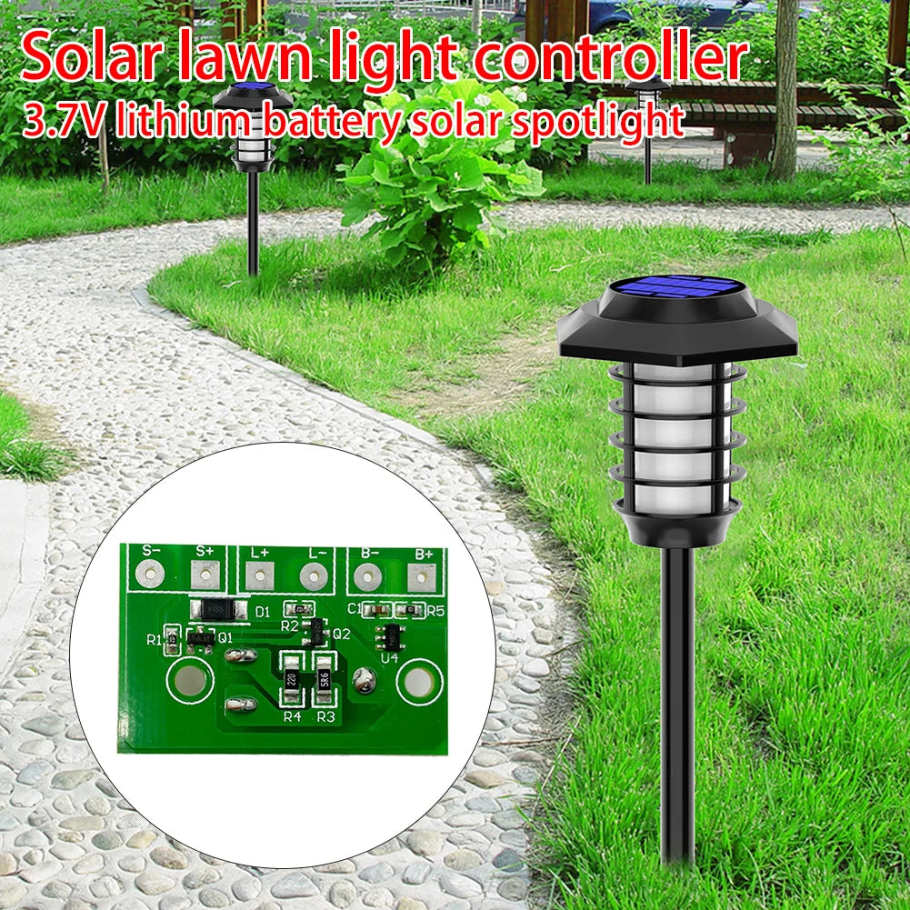 3.7V Solar Controller LED Lantern Light Control Circuit Board Photo Induction Solar Lamp Lithium Battery Controller Module