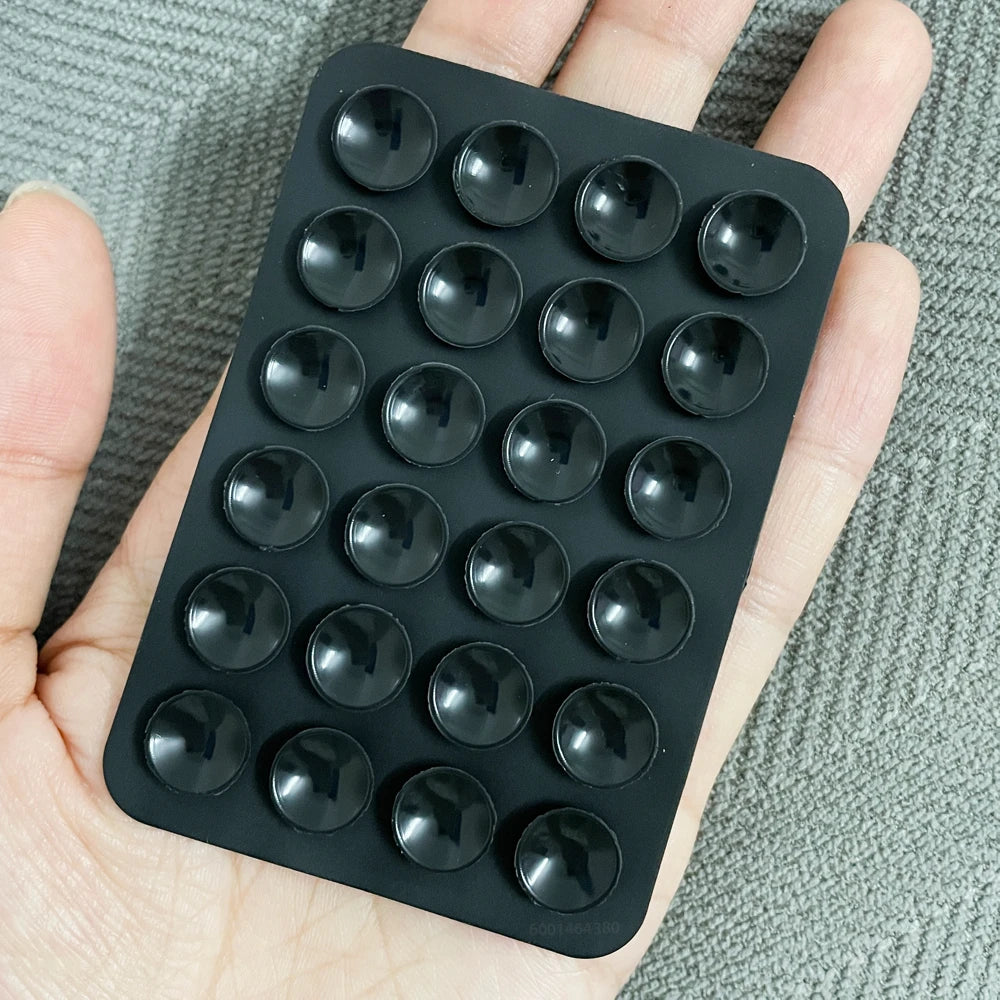 3M Adhesive Backing Candy Color Silicone Suction Phone Case Mount Non Slip Suction Cup Phone Stand Holder For Selfies and Videos