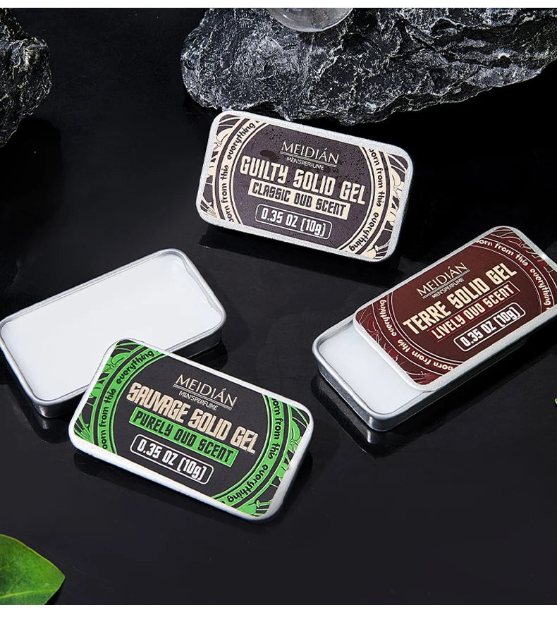 Perfume Set, Which Can Be Applied on the Wrist and Neck, Fresh Smell, Men's and Women's Portable Refreshing Solid Perfume