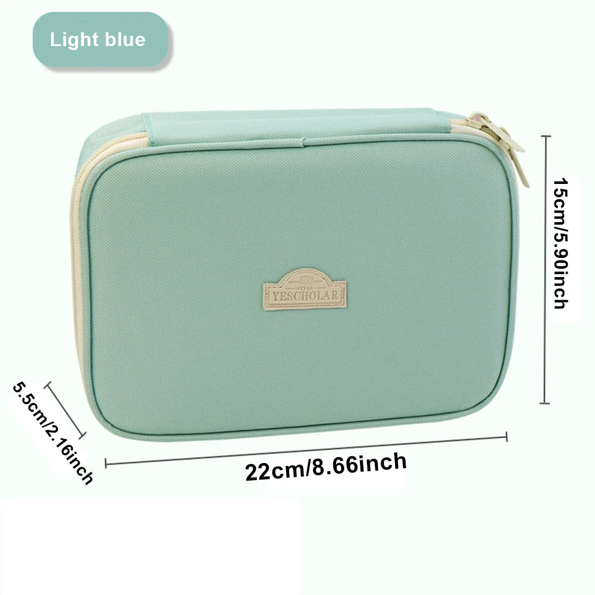 Simple style pencil case, large capacity pencil bag, small piece storage bag, student stationery organizer back-to-school season