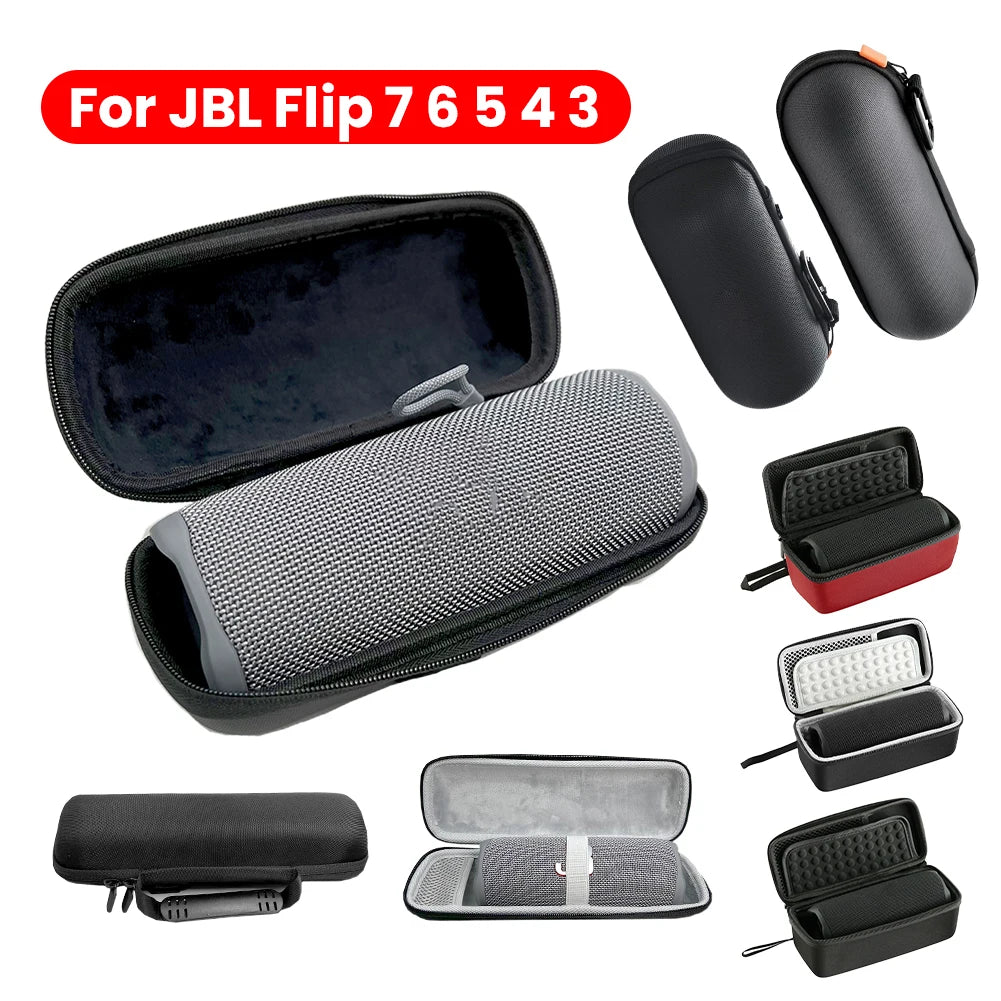 Hard Carrying Case for JBL Flip 7 6 5 4 3 Speaker Hard Travel Case Waterproof Hard Travelling Case Shockproof Storage Bag