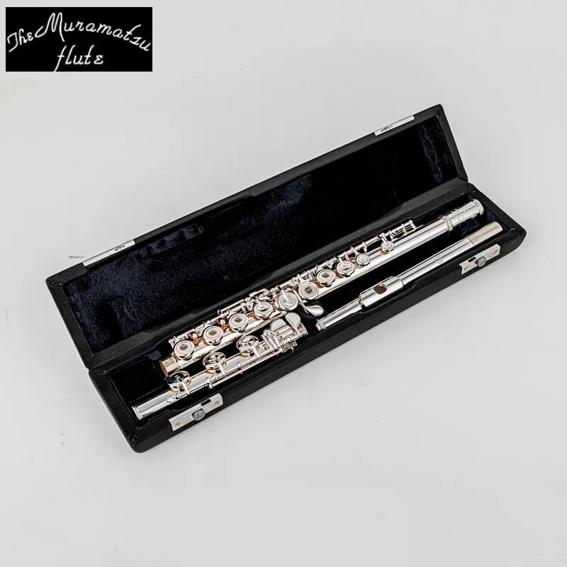 MURAMATSU 17-hole Flute-b Foot e-gorgeous Performance Musical Instrument Copper-l Silver Plated Flute