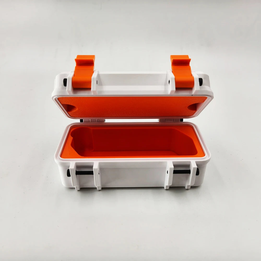 Flipper Zero Protective Case - 3D Printed PETG Storage Box with Cable Compartment, Shockproof/Dustproof Cover for Bare Device