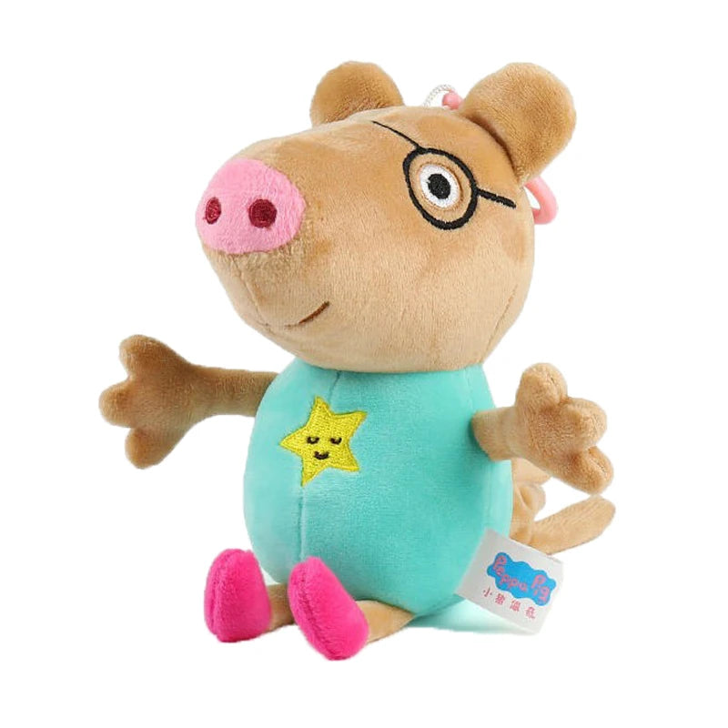 100% Genuine Peppa Pig 12-19cm Peppa George Evie Plush Toy Evy Cartoon Stuffed Animals Doll Children Birthday Christmas Gift