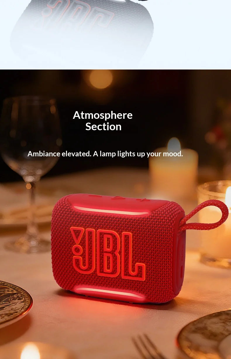 JBL GO5 Portable Wireless Bluetooth Speaker IP67 Waterproof Mini Pocket Speaker Outdoor Beach Hiking Travel Audio
