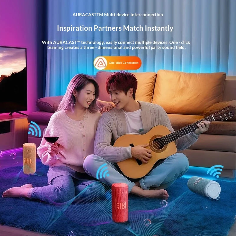 JBL GRIP Portable Wireless Bluetooth Speaker IP68 Waterproof Loudspeaker Lightweight Outdoor Daily Travel Stereo Audio