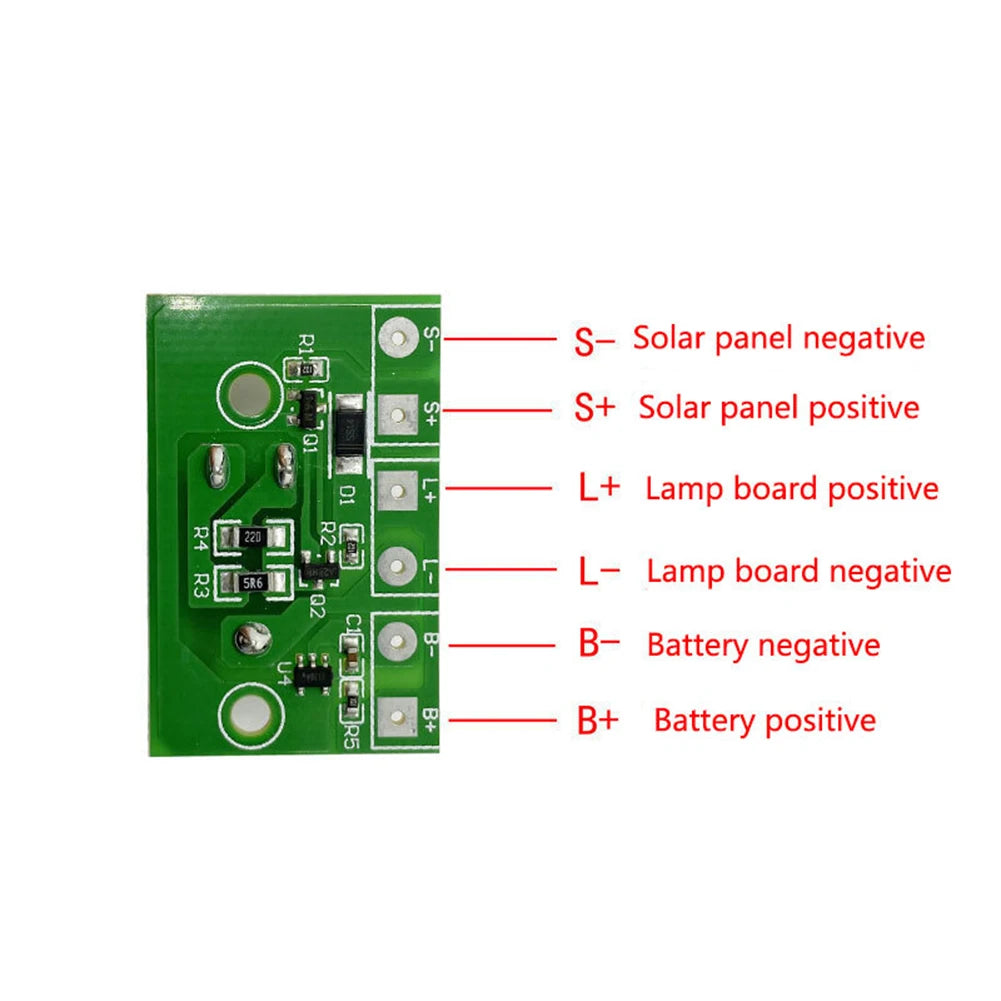 3.7V Solar Controller LED Lantern Light Control Circuit Board Photo Induction Solar Lamp Lithium Battery Controller Module