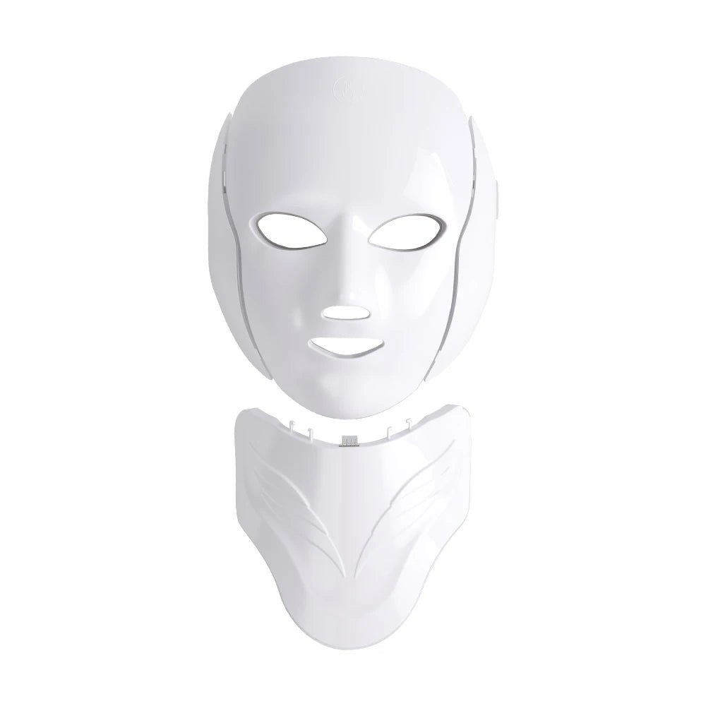 7 Colors Photon Face Neck Beauty Mask Wireless Facial LED Mask Repair Skin Wrinkle Remover Skin Rejuvenation Tighten Skin Care