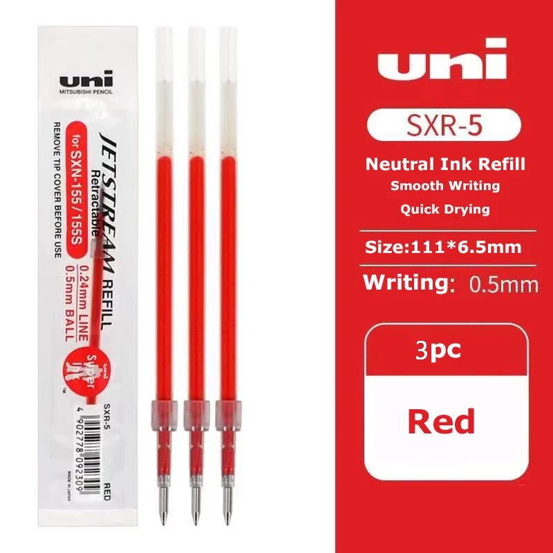 New Uni Jetstream Ballpoint Pens,Multi-Colors Lite Touch Ink Smooth Writing,Light as a Feather,Eco-Friendly 0.5/0.7mm Sign stylo