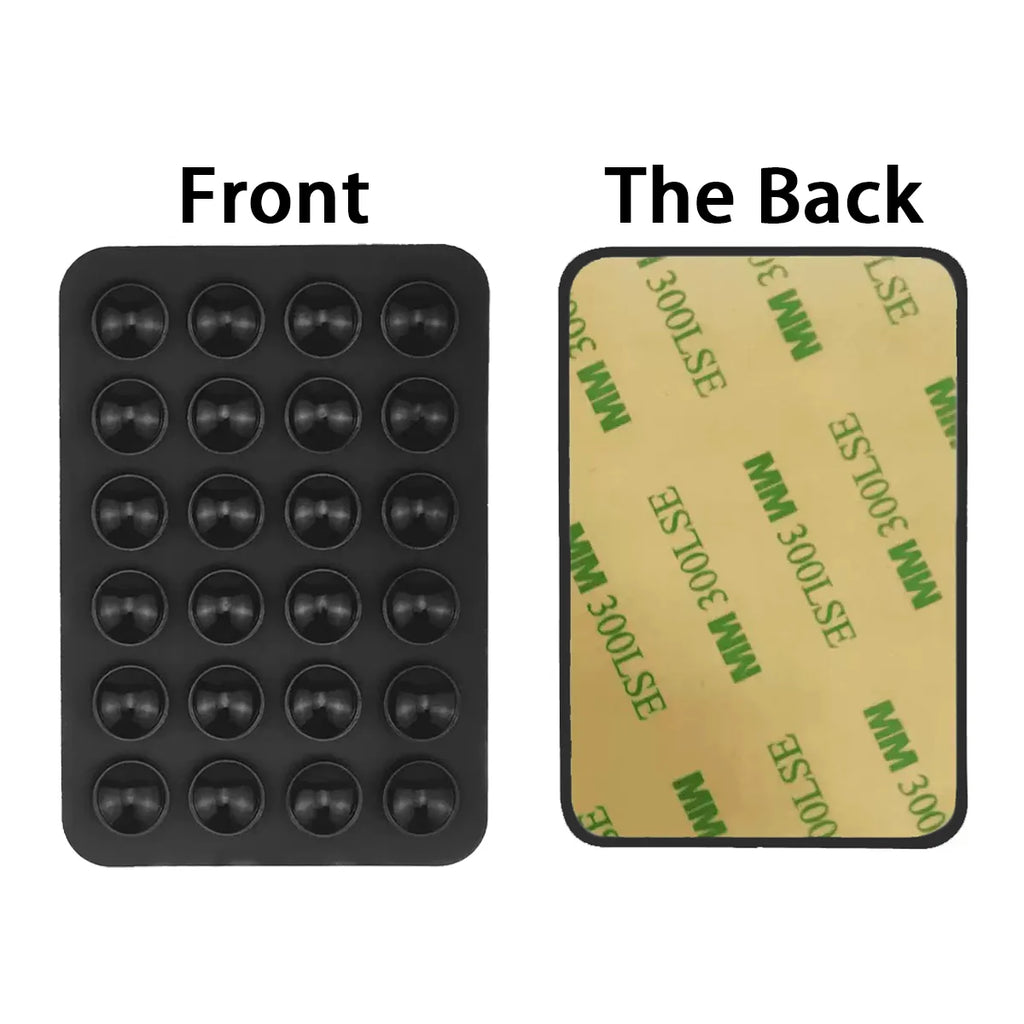3M Adhesive Backing Candy Color Silicone Suction Phone Case Mount Non Slip Suction Cup Phone Stand Holder For Selfies and Videos