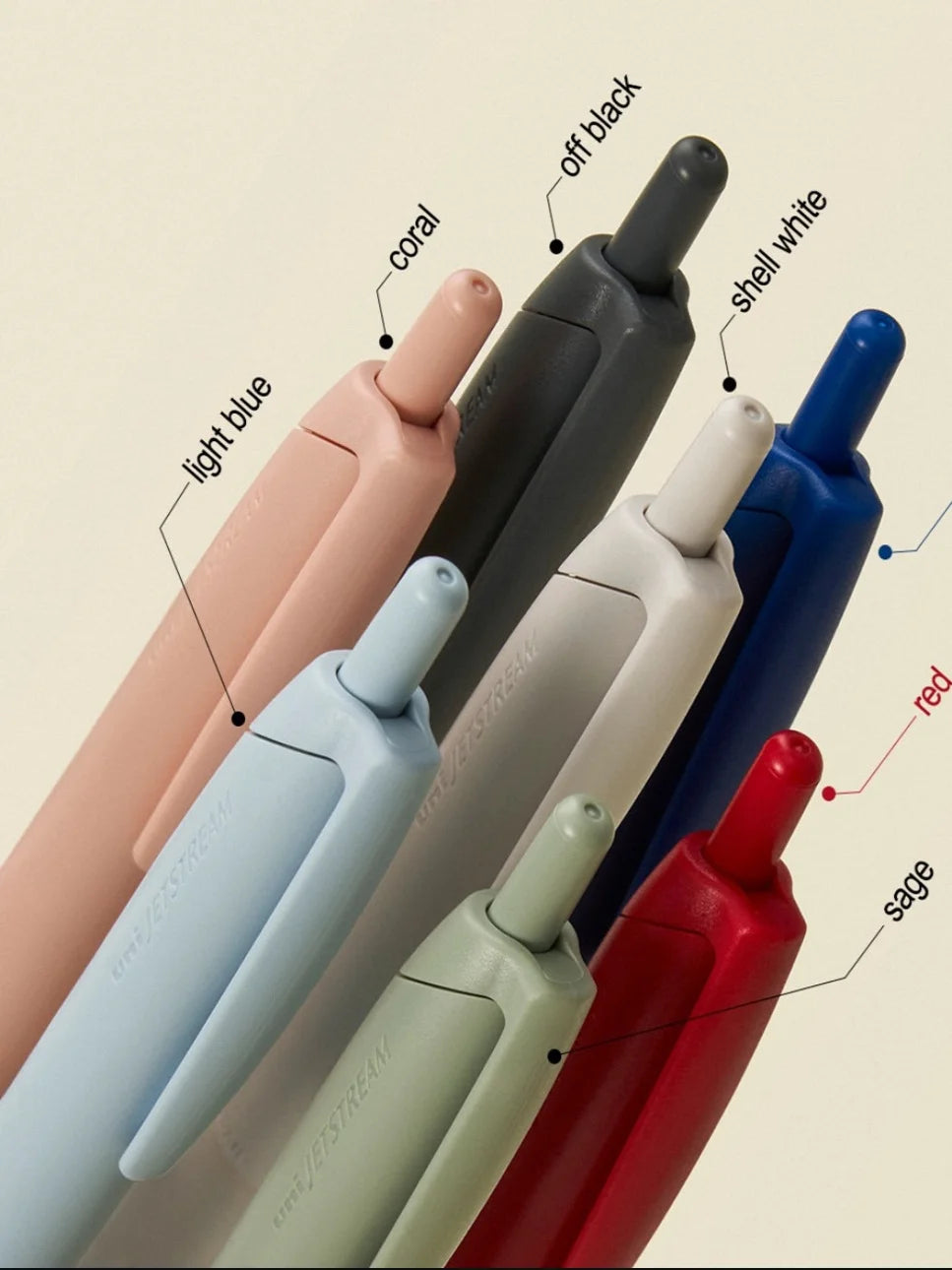 New Uni Jetstream Ballpoint Pens,Multi-Colors Lite Touch Ink Smooth Writing,Light as a Feather,Eco-Friendly 0.5/0.7mm Sign stylo