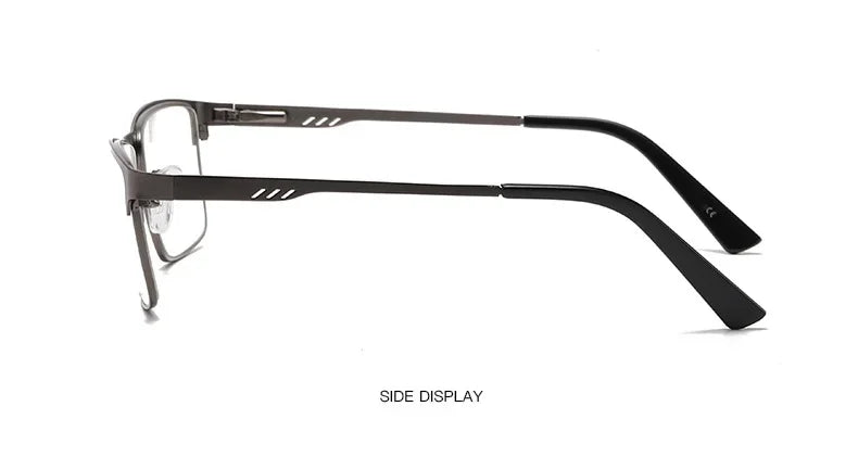 Square Metal Large Frame Reading Presbyopia Glasses for Men Women Vintage High Quality Far Sighted Eyeglasses +1.0 +1.25 To +6.0