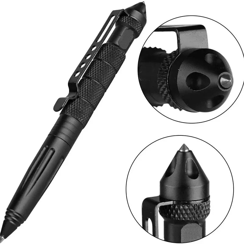 B2 Tungsten Steel Tip Tactical Defense Pen EDC Multi-functional Self-Defense Pen Outdoor Broken Window Cone Survival Pen