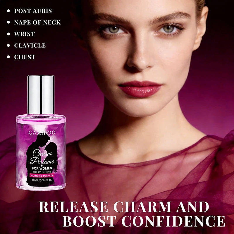 Parfum roll-on unisexe, rose et bois de cèdre