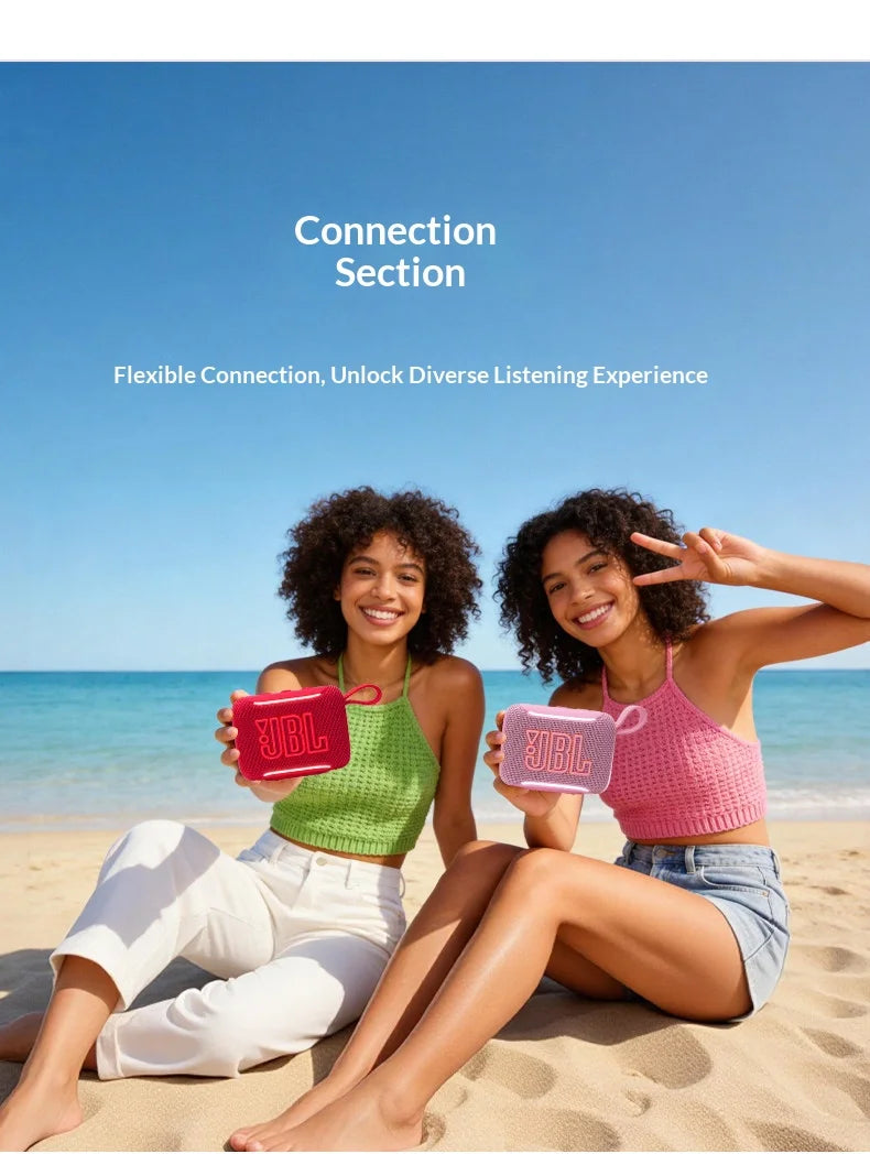 JBL GO5 Portable Wireless Bluetooth Speaker IP67 Waterproof Mini Pocket Speaker Outdoor Beach Hiking Travel Audio