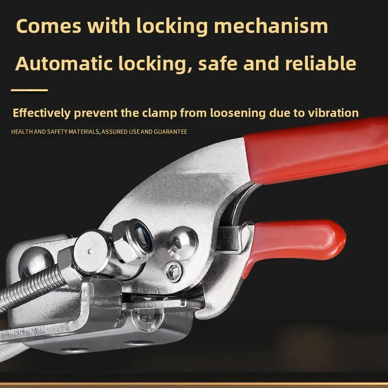 304 Stainless Steel Clamping Fixture Adjustable Locking Clip Hook Clasp Box Clamp Gripping Tool Quick Pressurizer Door Bolt