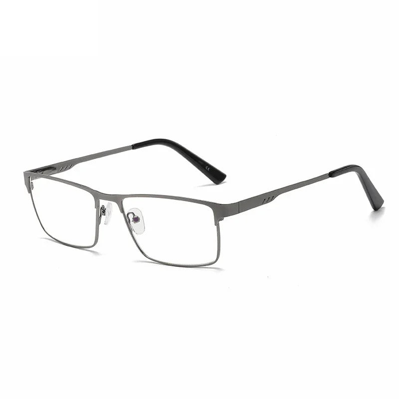Square Metal Large Frame Reading Presbyopia Glasses for Men Women Vintage High Quality Far Sighted Eyeglasses +1.0 +1.25 To +6.0