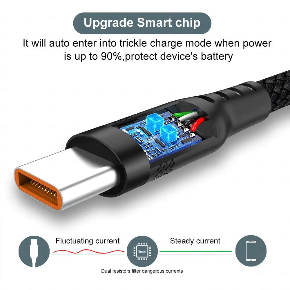 Câble de charge rapide micro USB Android type C étendu 2M 3M 5 mètres pour Huawei Xiaomi Vivo Oppo et Leeco